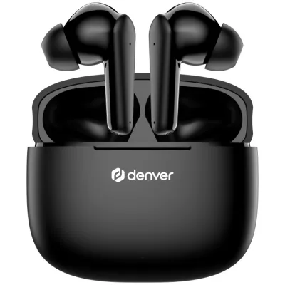 Auriculares Denver TWE-48B De botón (TWS) Bluetooth USB-C Negro