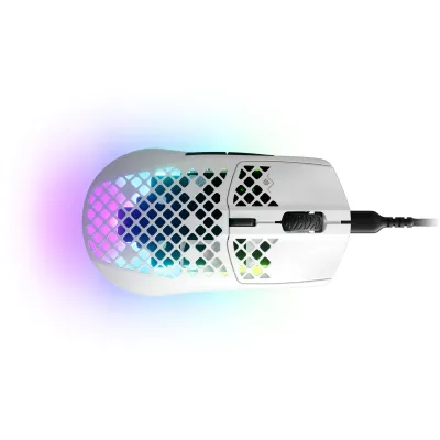 Ratón SteelSeries Aerox 3 Con cable Blanco