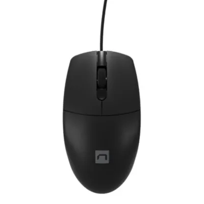 Ratón Natec Ruff Plus Con cable Negro
