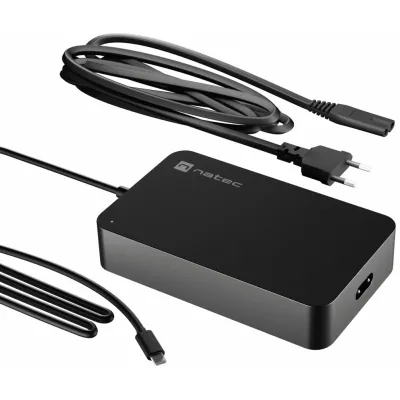 Cargador para portátil Natec Grayling USB-A Negro 90W