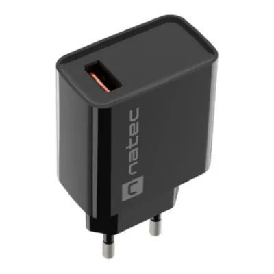 Cargador de pared Natec RIBERA Universal USB-A Negro 18W