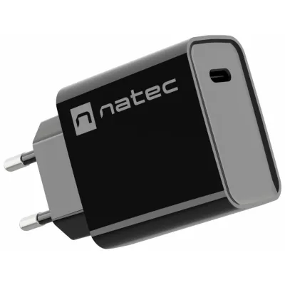 Cargador de pared Natec RIBERA Universal USB-C Negro 20W