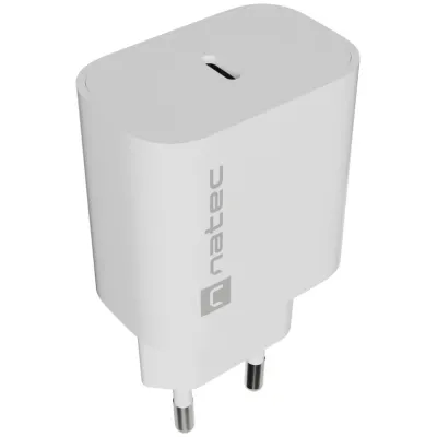 Cargador de pared Natec NUC-2394 USB-C Blanco 20W