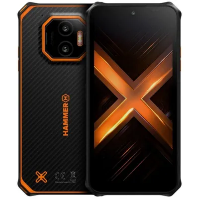 Móvil Hammer Energy X2 5G 6.1" MediaTek Dimensity 6300 8GB 256GB Negro Naranja