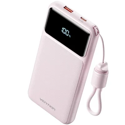 Batería externa Vention XGY39 USB-C USB-A Rosa