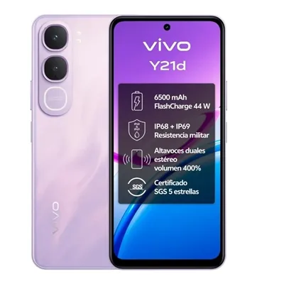 Móvil Vivo Y21d 6.68" Octa-Core 4GB 128GB Púrpura