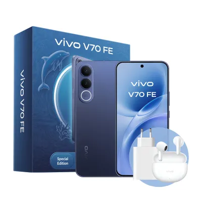 Móvil Vivo V70 FE 5G 256GB 8GB Azul + auriculares