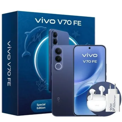 Móvil Vivo V70 FE 5G 256GB 8GB Azul + auriculares