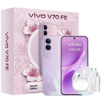 Móvil Vivo V70 FE 5G 256GB 8GB Púrpura + auriculares