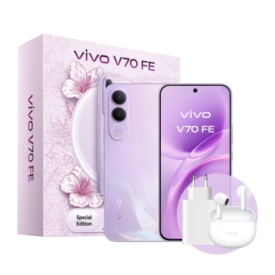 Móvil Vivo V70 FE 5G 256GB 8GB Púrpura + auriculares