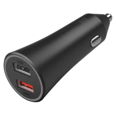 Cargador de coche Xiaomi Mi 37W Dual-Port Car Charger USB-A Negro