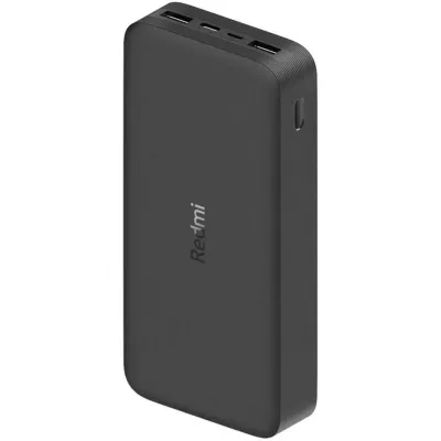 Batería externa Xiaomi Redmi 20000mAh 18W Fast Charge Power Bank USB-C USB-A Negro