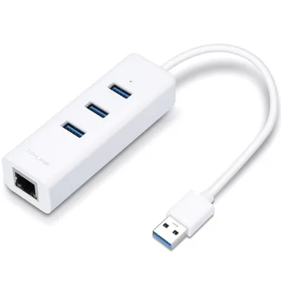 Hub USB TP-Link UE330 USB 3.2 Gen 1 Type-A 4 puertos Ethernet Blanco