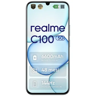 Móvil realme C100 5G 6.8" MediaTek Dimensity 6300 4GB 256GB Verde
