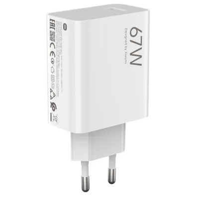 Cargador de pared Xiaomi 67W HyperCharge Combo (Type-A) USB-A Blanco