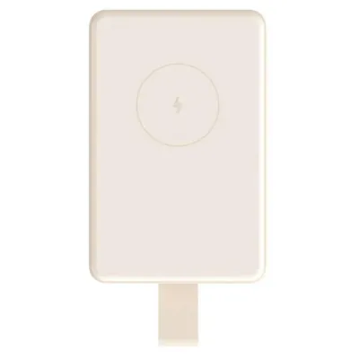 Batería externa Xiaomi Power Bank 6000mAh 15W USB-C Inalámbrico Blanco