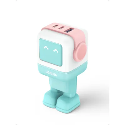 Cargador para portátil Ugreen UNO RG USB-C USB-A Rosa