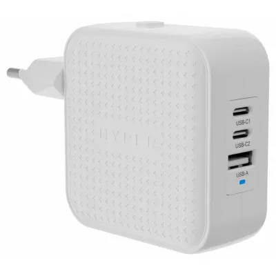 Cargador de pared Hyper HJ1003WHWWGL USB-C USB-A Blanco 70W