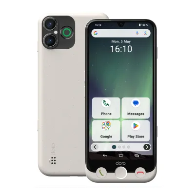 Móvil Doro Aurora A30 6.1" 6GB 128GB Blanco