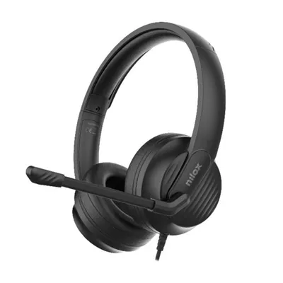 Auriculares Nilox NXAUCENC01 Diadema USB-C USB-A Negro