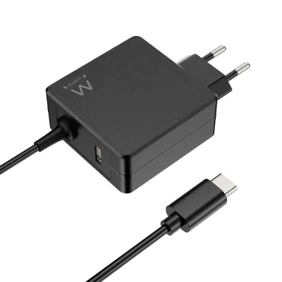 Cargador para portátil Ewent EW3978 USB-C USB-A Negro 65W