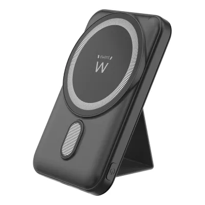Batería externa Ewent EW1162 USB-C USB-A Inalámbrico Negro 15W