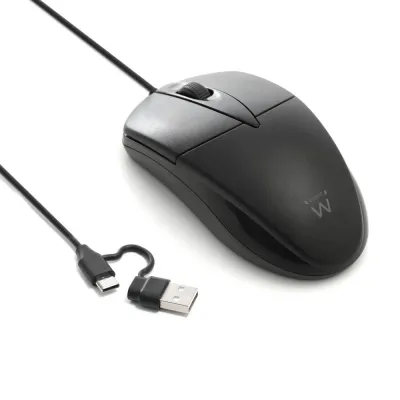 Ratón Ewent EW3301 Con cable Negro