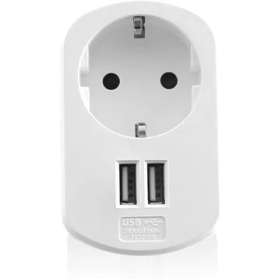 Cargador de pared Ewent EW1211 USB-A Blanco