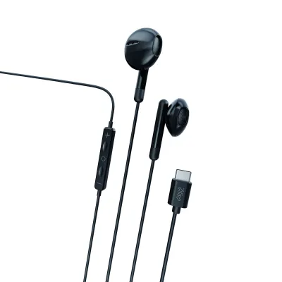 Auriculares Myway E24 Intraurales con cable USB-C Negro