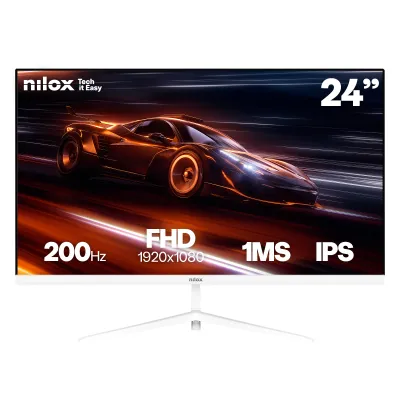 Monitor NILOX NXM24FHD2001 23.8" Full HD IPS 200Hz 1ms Blanco