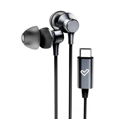 Auriculares Energy Sistem Metallized Type C Diadema USB-C Negro