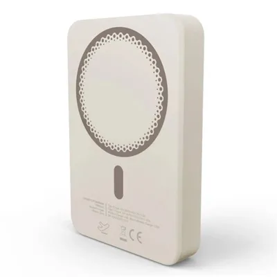 Batería externa Energy Sistem Powerbank Magnetic 10000 mAh USB-C Inalámbrico Crema 20W