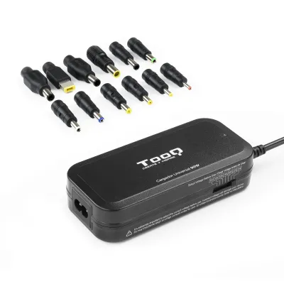 Cargador para portátil Tooq TQLC-90BS02M USB-A Clavija de portátil Negro 90W