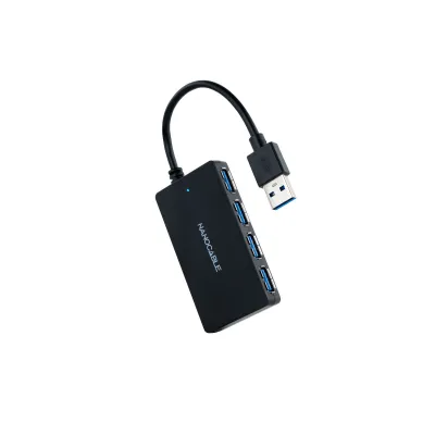 Hub USB Nanocable 10.16.4403 4 puertos USB 3.0 Tipo-A Negro