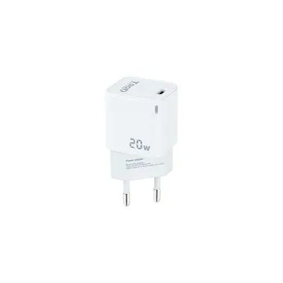 Cargador pared tooq usb - c blanco 20w