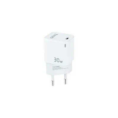 Cargador pared tooq usb - c blanco 30w