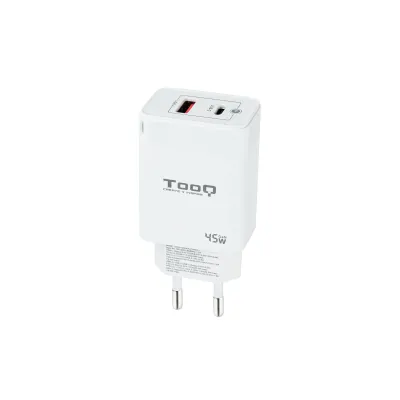 Cargador de pared Tooq TQWC-GANQCPD45WT USB-C USB-A Blanco