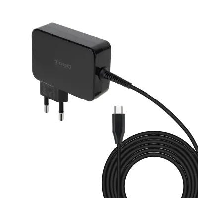 Cargador para portátil Tooq TQLC-USBCGAN90PD USB-C Negro 90W