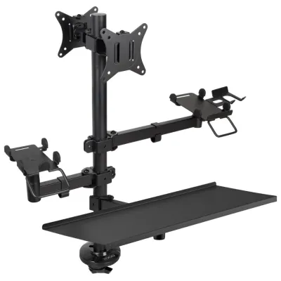 Tooq Soporte de Mesa TPV/Impresora/Pantallas Negro