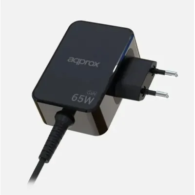 Cargador de pared approx! APPA65GAN USB-C Negro 65W