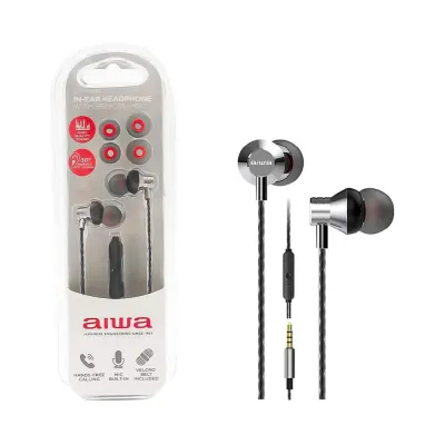 Auriculares Aiwa ESTM-50 Intraurales con cable Plata