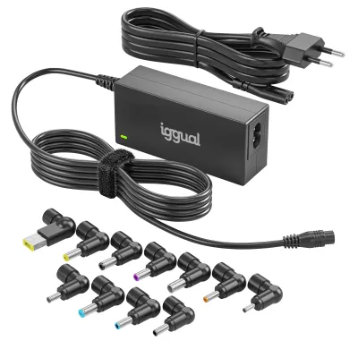 Cargador para portátil iggual CUA-11T-45W Clavija de portátil Negro