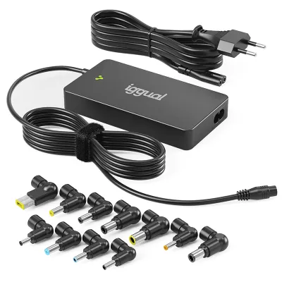 Cargador para portátil iggual CUA-S-11T-90W Clavija de portátil Negro