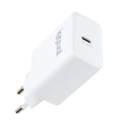 Cargador de pared iggual IGG318317 USB-C Blanco 30W