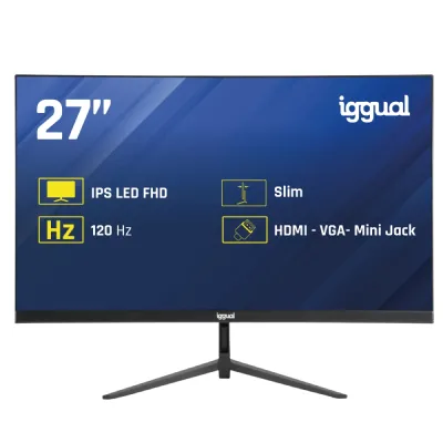 Monitor iggual ML27S 27" IPS FHD 1920x1080 120Hz 1ms VGA HDMI