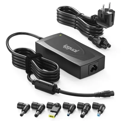 Cargador para portátil iggual CUA-6T-150W Clavija de portátil Negro