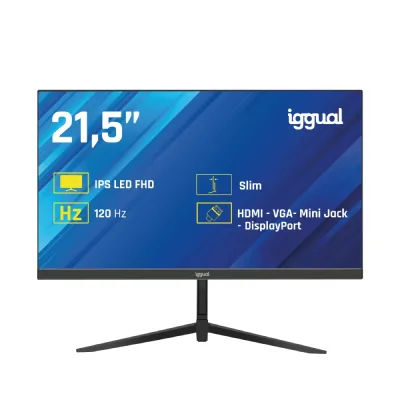 Monitor iggual ML21S 21.5" IPS FHD 120Hz 1ms VGA HDMI DisplayPort