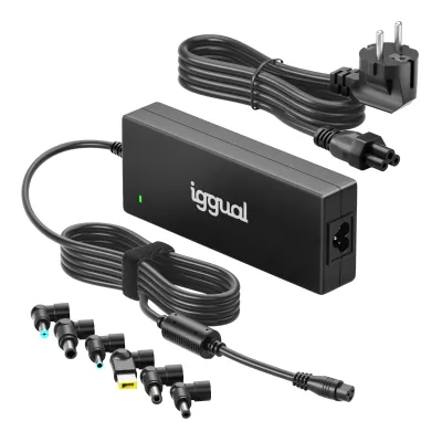 Cargador para portátil iggual CUA-6T-240W Clavija de portátil Negro