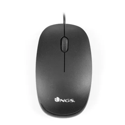 Ratón NGS Flame Con cable Negro
