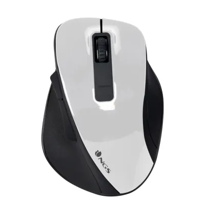 Ratón NGS Bow Inalámbrico Blanco